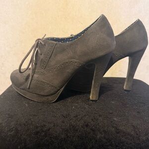 FIONI shoes Charcoal Ankle Booties